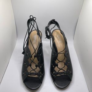 Michael Kors Woman's Strappy Ankle Black High Heel